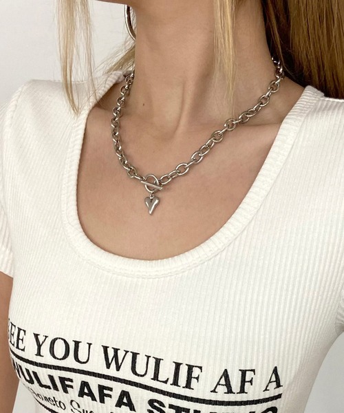 non-hedge(ノンヘッジ)の「ヘムラインリブロゴTシャツ(Tシャツ/カットソー・レディース・ベージュ/オフホワイト/グレー/ブラック・FREE)」の22枚目の写真