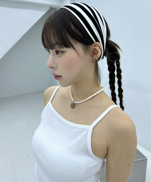 ストライプ ヘアバンド（ヘアバンド）｜4INT.（フォイント）の