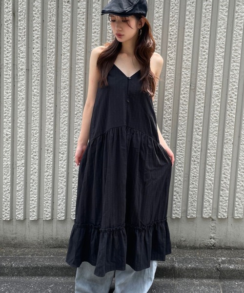 黒のキャミワンピース ロング20,000円→16000円→15,000円 黒のキャミワンピース ロング20,000円→16000円→15,000円