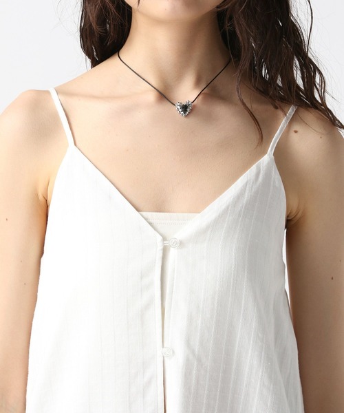 FOREVER 21（フォーエバー トゥエンティーワン）の「【2025SS】コットンロングキャミワンピース（ワンピース・レディース・オフホワイト/ブラック・FREE）」の15枚目の写真