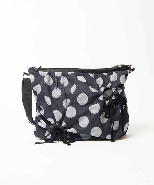 gomme（ゴム）の「ホールギャザーバッグ（ショルダーバッグ・レディース・インディゴブルー・FREE）」の4枚目の写真