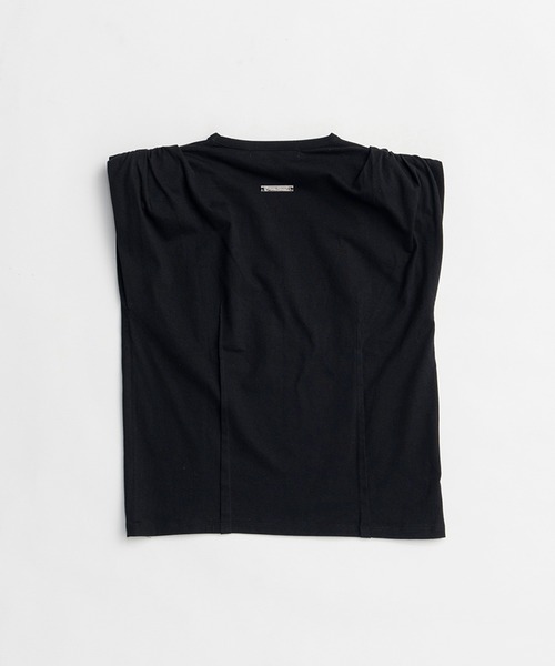 PRANK PROJECT(プランクプロジェクト)の「パワーショルダーTシャツ / Power Shoulder T-Shirt(Tシャツ/カットソー・レディース・ブラック/ホワイト/レッド・FREE)」の16枚目の写真