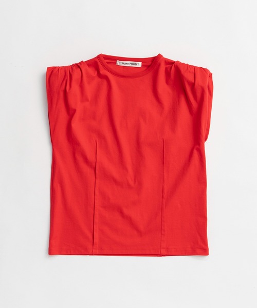 PRANK PROJECT(プランクプロジェクト)の「パワーショルダーTシャツ / Power Shoulder T-Shirt(Tシャツ/カットソー・レディース・ブラック/ホワイト/レッド・FREE)」の15枚目の写真