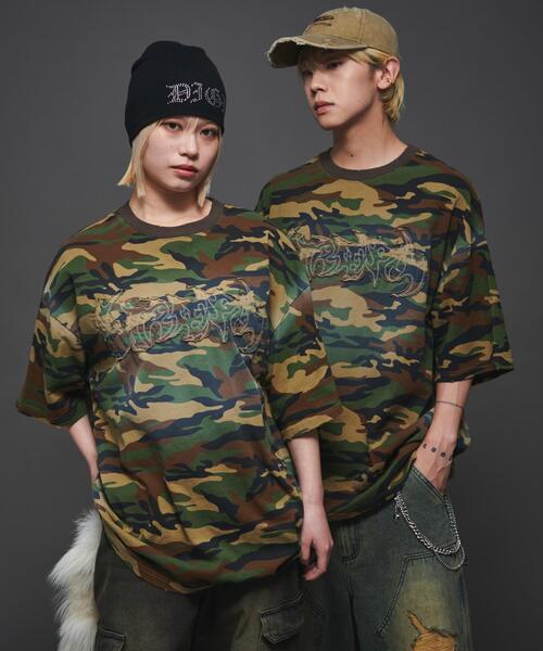 LTR DEPTH（レイターデプス）の「LTR DEPTH/ダメージアップリケグラフィックT（Tシャツ/カットソー・メンズ・ブラック/その他1/ブラウン/ピンク・MEDIUM/LARGE）」の4枚目の写真