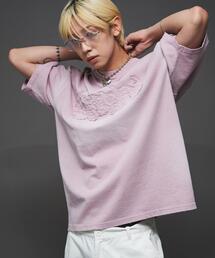 LTR DEPTH（レイターデプス）の「LTR DEPTH/ダメージアップリケグラフィックT（Tシャツ/カットソー）」