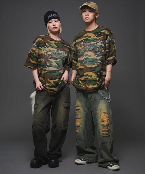 LTR DEPTH（レイターデプス）の「LTR DEPTH/ダメージアップリケグラフィックT（Tシャツ/カットソー・メンズ・ブラック/その他1/ブラウン/ピンク・MEDIUM/LARGE）」の22枚目の写真