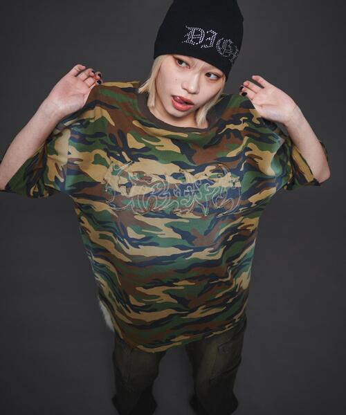 LTR DEPTH（レイターデプス）の「LTR DEPTH/ダメージアップリケグラフィックT（Tシャツ/カットソー・メンズ・ブラック/その他1/ブラウン/ピンク・MEDIUM/LARGE）」の5枚目の写真