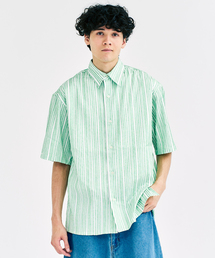 EDIFICE 刺繍半袖シャツ EDIFICE｜エディフィス（メンズ）のシャツ/ブラウス（半袖）通販