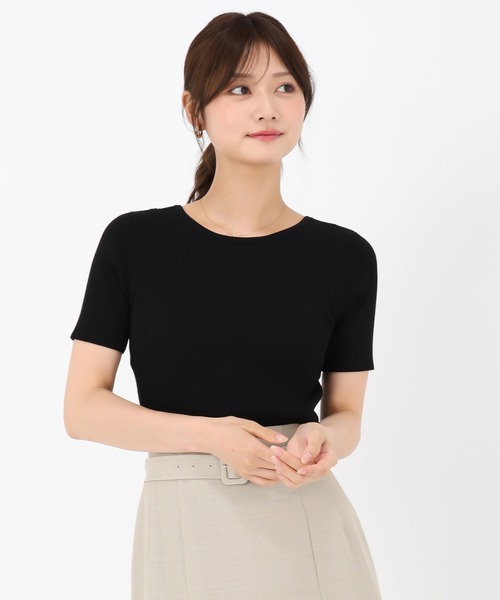 MISCH MASCH(ミッシュマッシュ)の「2025春夏新作 2wayリボン半袖リブニット(ニット/セーター・レディース・ピンク/ホワイト/ブラック・フリ-)」の11枚目の写真