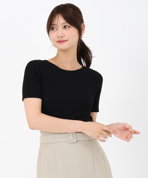 MISCH MASCH(ミッシュマッシュ)の「2025春夏新作 2wayリボン半袖リブニット(ニット/セーター・レディース・ピンク/ホワイト/ブラック・フリ-)」の12枚目の写真