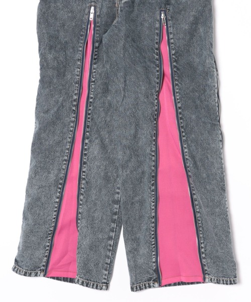 Revo.（レボ）の「デニム×ジャージ ジップデザイン リメイク風パンツ（デニムパンツ・メンズ・ブラック/ブルー/ブラック系その他・M/L）」の20枚目の写真