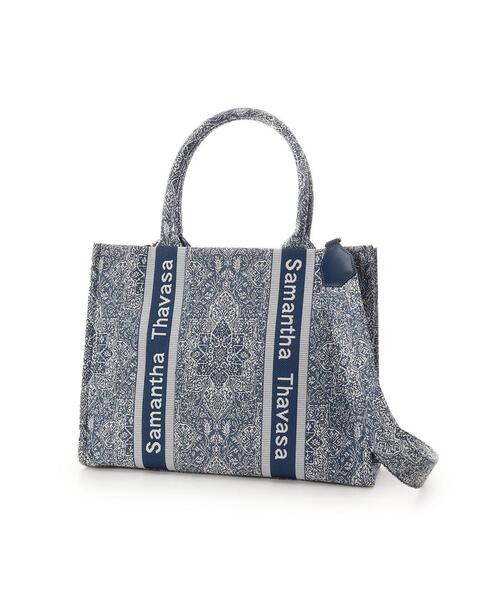 【新品未使用】サマンサタバサ　エキゾチックモチーフジャガードトートバッグ セール】エキゾチックモチーフジャガードトートバッグ（トートバッグ