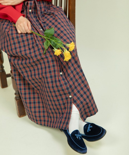 Dot＆Stripes CHILD WOMAN（ドットアンドストライプス　チャイルドウーマン）の「ARTESANOS ベロアベルジャンシューズ（ローファー・レディース・ネイビー/ピンク/ブラウン・36/37/38）」の12枚目の写真