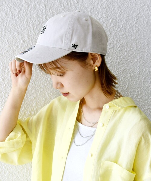 '47(フォーティーセブン)の「′47:CLEAN UP YANKEES(キャップ・レディース・ナチュラル/ブラウン/ワイン・ONE SIZE)」の16枚目の写真