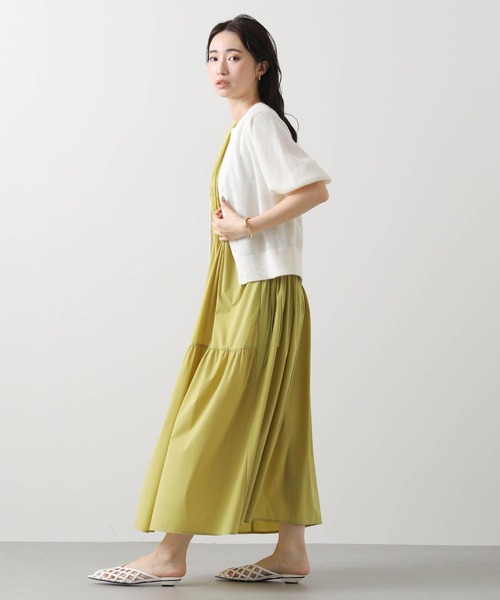 Gready Brilliant(グレディブリリアン)の「カノコショートカーディガン(カーディガン/ボレロ・レディース・ベージュ/パープル/オフホワイト・38)」の5枚目の写真
