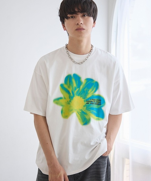 PBLIM(ページボーイリム)の「《UNISEX》サーモフラワーTシャツ(Tシャツ/カットソー・レディース・ブラック/オフホワイト・MEDIUM/LARGE)」の16枚目の写真