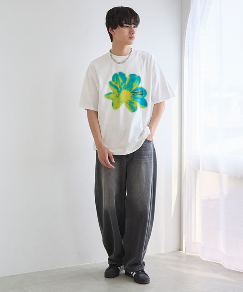 PBLIM(ページボーイリム)の「《UNISEX》サーモフラワーTシャツ(Tシャツ/カットソー・レディース・ブラック/オフホワイト・MEDIUM/LARGE)」の17枚目の写真