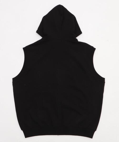 WEGO（ウィゴー）の「WEGO/ワンポイントノースリジップパーカー（パーカー・メンズ・ブラック/アッシュグレー・LARGE/MEDIUM）」の22枚目の写真