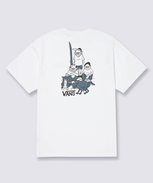 VANS（バンズ）の「YUSUKE HANAI グラフィック Tシャツ（Tシャツ/カットソー・メンズ・ホワイト/グレイッシュブルー・SMALL/MEDIUM/LARGE/X-LARGE/XX-LARGE/X-SMALL）」の7枚目の写真
