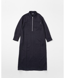 THOUSAND MILE（サウザンドマイル）の「【THOUSAND MILE】ZIP HALF ZIP OP WOOL LIKE/ハーフジップワンピース　ウールライク（ワンピース）」