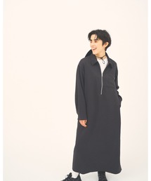 THOUSAND MILE | 【THOUSAND MILE】ZIP HALF ZIP OP WOOL LIKE/ハーフジップワンピース ウールライク(ワンピース)