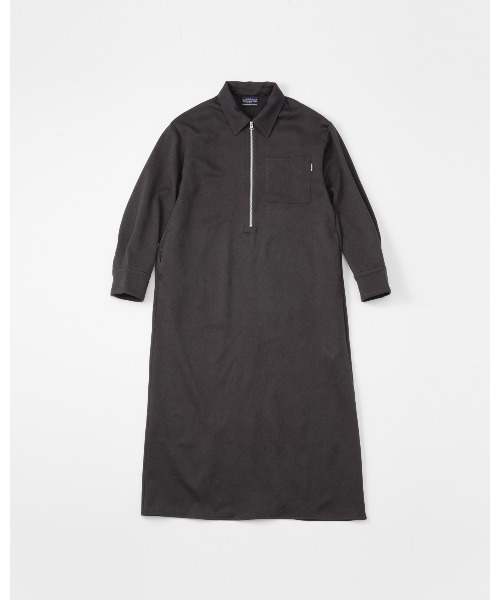 THOUSAND MILE(サウザンドマイル)の「【THOUSAND MILE】ZIP HALF ZIP OP WOOL LIKE/ハーフジップワンピース ウールライク(ワンピース・レディース・ネイビー/ブラウン/チャコールグレー・FREE)」の9枚目の写真