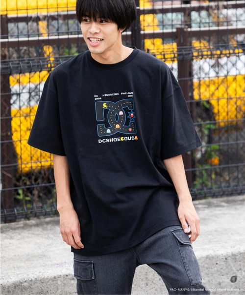 ビンテージパックマン フェイドブラックTシャツ ビンテージパックマン フェイドブラックTシャツ ice field - DC