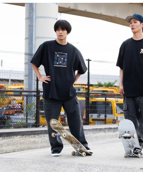 DC SHOES（ディーシーシューズ）の「25 PM STAR SS /DCパックマングラフィック半袖Tシャツ（Tシャツ/カットソー・メンズ・ブラック/ホワイト・MEDIUM/LARGE/X-LARGE）」の4枚目の写真