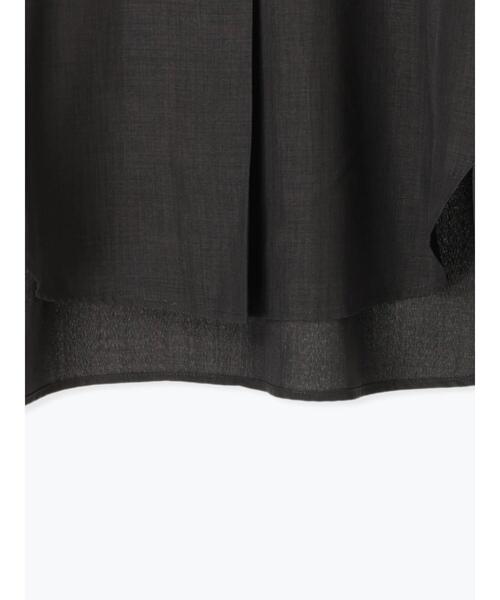 Te chichi TERRASSE（テチチテラス）の「【セットアップ可】麻調スキッパーブラウス（シャツ/ブラウス・レディース・ベージュ/チャコールグレー/ブラック・F）」の6枚目の写真