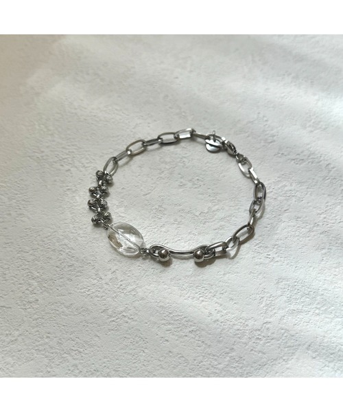 tone(トーン)の「【Agaro】No.465 クリスタル×ステンレス ブレスレット(MA)(ブレスレット・レディース・シルバー・FREE)」の6枚目の写真