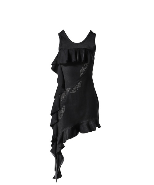ANDERSSON BELL(アンダースンベル)の「FLOW RUFFLE DRESS(ドレス・レディース・ブラック・SMALL/MEDIUM)」の1枚目の写真