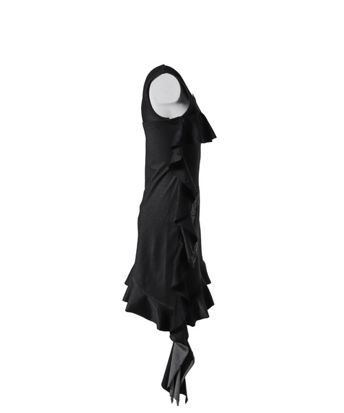 ANDERSSON BELL(アンダースンベル)の「FLOW RUFFLE DRESS(ドレス・レディース・ブラック・SMALL/MEDIUM)」の3枚目の写真