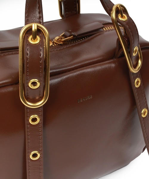 Beau're(ヴュレ)の「BEAURE Classical 2Way ボストン Bag(ボストンバッグ・レディース・ブラウン/ブラック/カーキ/ワイン・FREE)」の19枚目の写真