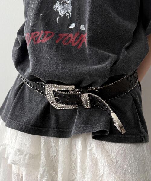 WEGO（ウィゴー）の「WEGO/ビジューラメベルト（ベルト・レディース・ブラック/シルバー/ライトピンク/その他1・FREE）」の13枚目の写真