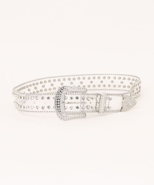 WEGO（ウィゴー）の「WEGO/ビジューラメベルト（ベルト・レディース・ブラック/シルバー/ライトピンク/その他1・FREE）」の5枚目の写真