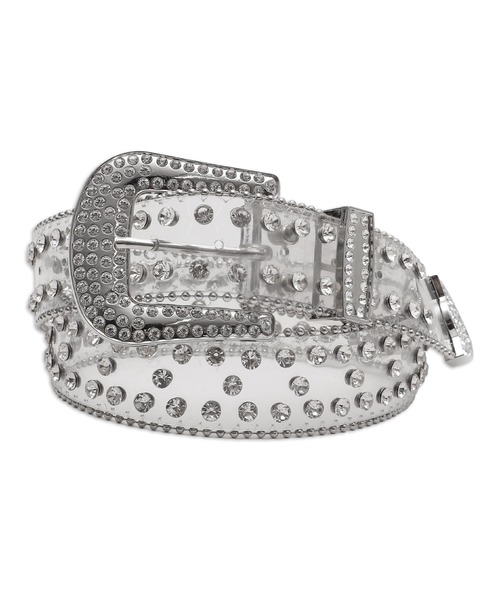 WEGO（ウィゴー）の「WEGO/ビジューラメベルト（ベルト・レディース・ブラック/シルバー/ライトピンク/その他1・FREE）」の6枚目の写真