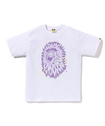 A BATHING APE アベイシングエイプ 半袖 Tシャツ 新品同様 サイズ:XS  ホワイト 綿 レディース  トップス 迷彩 カモフラ アベイシングエイプ A BATHING APE 長袖 Tシャツ カットソー