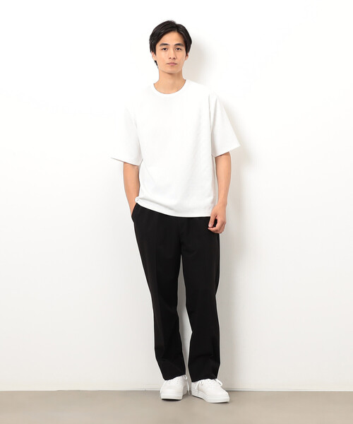 COMME CA ISM(コムサイズム)の「リンクス 市松Tシャツ(Tシャツ/カットソー・メンズ・ホワイト/ブラック・MEDIUM/LARGE/X-LARGE)」の8枚目の写真