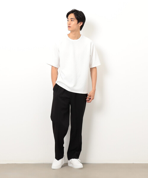 COMME CA ISM(コムサイズム)の「リンクス 市松Tシャツ(Tシャツ/カットソー・メンズ・ホワイト/ブラック・MEDIUM/LARGE/X-LARGE)」の9枚目の写真