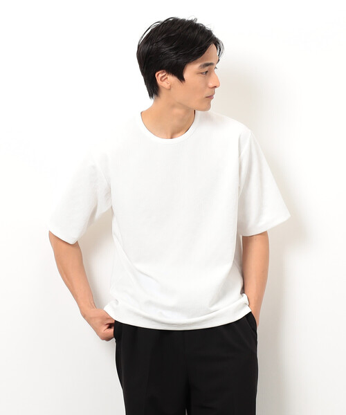 COMME CA ISM(コムサイズム)の「リンクス 市松Tシャツ(Tシャツ/カットソー・メンズ・ホワイト/ブラック・MEDIUM/LARGE/X-LARGE)」の10枚目の写真
