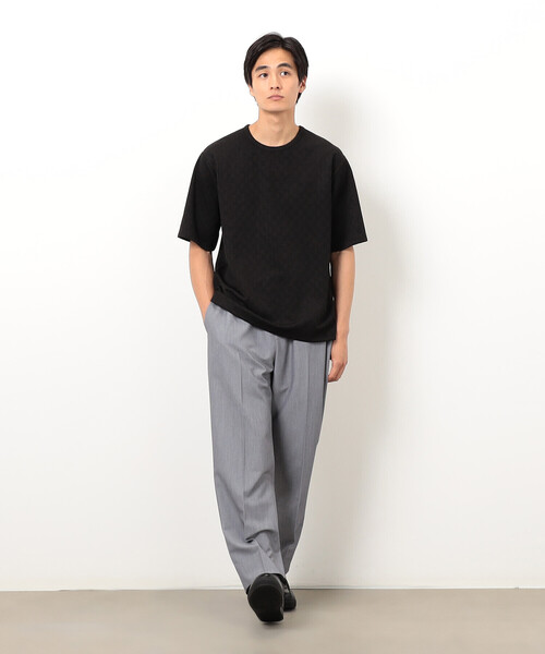 COMME CA ISM(コムサイズム)の「リンクス 市松Tシャツ(Tシャツ/カットソー・メンズ・ホワイト/ブラック・MEDIUM/LARGE/X-LARGE)」の5枚目の写真