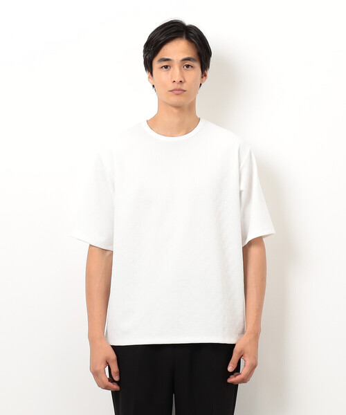 COMME CA ISM(コムサイズム)の「リンクス 市松Tシャツ(Tシャツ/カットソー・メンズ・ホワイト/ブラック・MEDIUM/LARGE/X-LARGE)」の11枚目の写真