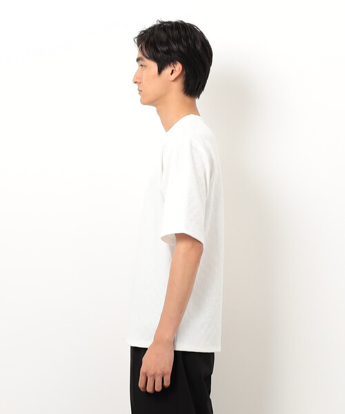 COMME CA ISM(コムサイズム)の「リンクス 市松Tシャツ(Tシャツ/カットソー・メンズ・ホワイト/ブラック・MEDIUM/LARGE/X-LARGE)」の12枚目の写真