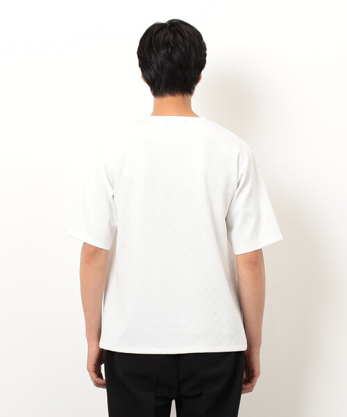 COMME CA ISM(コムサイズム)の「リンクス 市松Tシャツ(Tシャツ/カットソー・メンズ・ホワイト/ブラック・MEDIUM/LARGE/X-LARGE)」の13枚目の写真