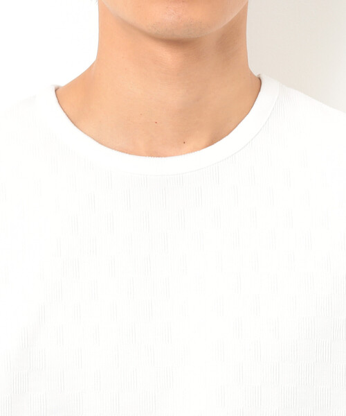 COMME CA ISM(コムサイズム)の「リンクス 市松Tシャツ(Tシャツ/カットソー・メンズ・ホワイト/ブラック・MEDIUM/LARGE/X-LARGE)」の14枚目の写真