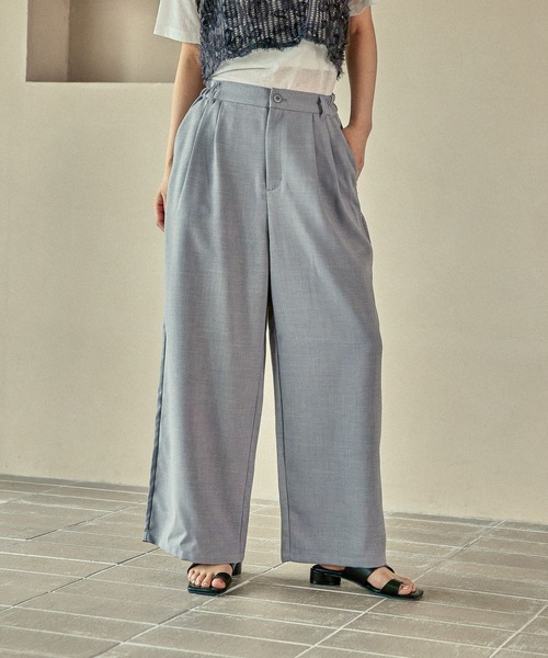 LEPSIM（レプシィム）の「ハニカムドビーストレートパンツ　523884（その他パンツ・レディース・ブラック/グレー/カーキブラウン・MEDIUM/LARGE）」の22枚目の写真