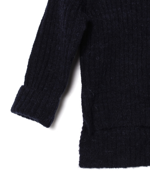 CIAOPANIC TYPY(チャオパニックティピー)の「アルパカミックスストレッチリブタートル(ニット/セーター・キッズ・オフホワイト/ネイビー・105/115/135/95/125)」の10枚目の写真