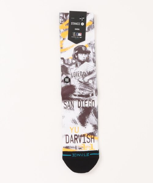 STANCE（スタンス）の「【STANCE/スタンス】 MLBパドレス ダルビッシュ有コラボモデル　 / ギフトにも最適！ /  YU DARVISH STREAK（ソックス/靴下・メンズ・ブラウン・LARGE）」の4枚目の写真