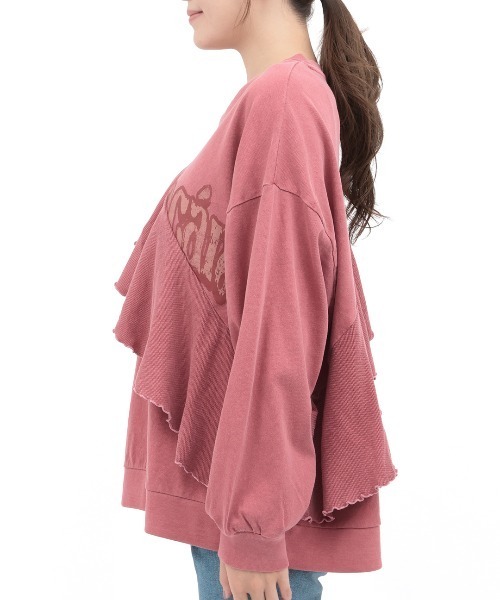 チチカカ(チチカカ)の「Orale! ピグメントフリルプルオーバー(Tシャツ/カットソー・レディース・ブルーグリーン/パープル/レッド/グレー・FREE)」の22枚目の写真