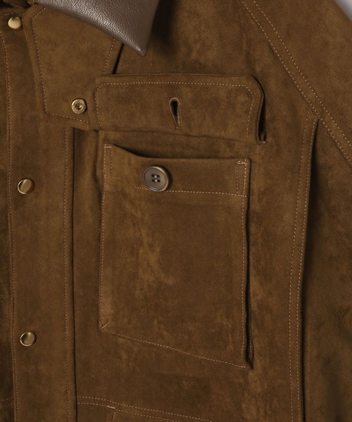 BAYFLOW（ベイフロー）の「【EF(エフ)】フェイクスエードブルゾン（WOMEN）（ブルゾン・レディース・ブラウン/ベージュ・FREE）」の8枚目の写真